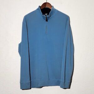 Lands End Men's Long Sleeve 1/4 Zip Pullover Sweater in size XL